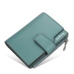 Women's Purple Faux Leather Bifold Wallet – Stylish - Image 11