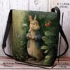 Women's Easter Bunny Shoulder Bag Crossbody Bag - Vintage