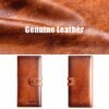 Men's Genuine Leather Long Wallet – Vintage Bifold Clutch