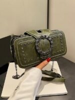 Women's Large Capacity Faux Leather Crossbody Bag with - Image 18