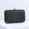 Elegant Straw Clutch Purse with Pearl Clasp - Stylish
