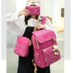 4-Piece Starry Backpack Set for Girls - Includes Backpack, - Image 6