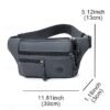 30pcs Men's Water-Repellent Nylon Waist Bag – Multi-Pocket