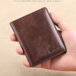 Men's Brown RFID Blocking Leather Bifold Wallet with ID - Image 2