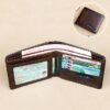 Men's RFID Blocking Bifold Wallet, Genuine Leather Slim