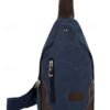 Men's Canvas Sling Bag - Durable Crossbody Shoulder