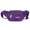 Black Waterproof Waist Bag – Multi-Pocket Fanny Pack for