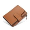 Women's Purple Faux Leather Bifold Wallet – Stylish