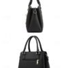 30Pcs Women's Faux Leather Handbag with Tassel Charm and Textured