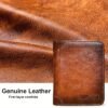 Men's Large Capacity RFID Blocking Cowhide Leather Wallet