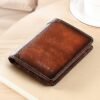 Men's Large Capacity RFID Blocking Cowhide Leather Wallet
