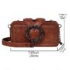 Women's Large Capacity Faux Leather Crossbody Bag with
