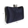 Women's Satin Evening Clutch Bag – Elegant Purple Purse