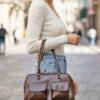 Women's Large Capacity Faux Leather Handbag, Multiple