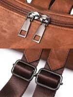 Women's Faux Leather Convertible Backpack Purse – Vintage - Image 9