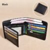 Men's RFID Blocking Bifold Wallet, Genuine Leather Slim