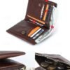 Men's RFID Blocking Cowhide Leather Bifold Wallet with