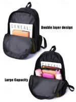 Men's 3-Piece Wolf Design Backpack Set - Durable, Trendy - Image 6