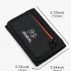 Men's Canvas Trifold Wallet with Multiple Card Slots,