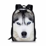 Husky Dog Animal Print Backpack for School, Travel, and Everyday
