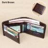 Men's RFID Blocking Bifold Wallet, Genuine Leather Slim