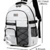 Unisex Waterproof School Backpack with Multi-Pocket Design and