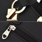 Women's Elegant Blue Handbag with Removable Strap and - Image 8