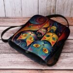 Artistic Cat Print Crossbody Bag – Vibrant Abstract Design - Image 6
