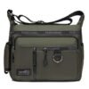 Men's Black Multi-pocket Nylon Crossbody Messenger Bag –