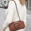 Women's Large Capacity Faux Leather Crossbody Bag with