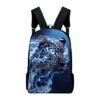 Electric Blue Leopard Backpack for Boys and Teens – Fierce