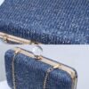 Elegant Straw Clutch Purse with Pearl Clasp - Stylish