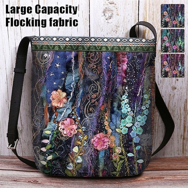 xzottd1725359162267 Women's Bohemian Floral Embroidered Crossbody Bag, Artistic - Image 1