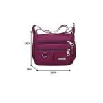 Women's Navy Blue Nylon Crossbody Messenger Bag – Durable - Image 5