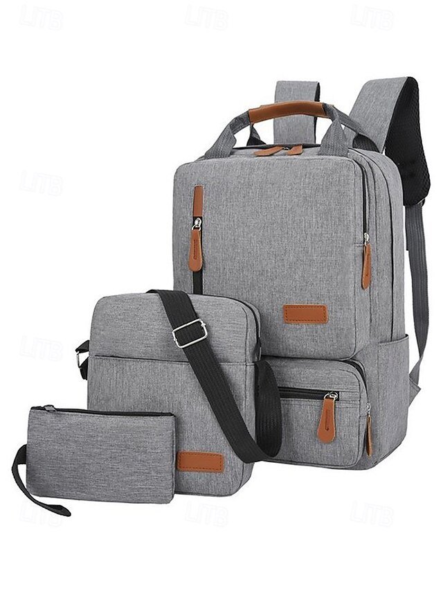 yjudwc1745915892399 Men's Large Capacity Multi-Pocket Backpack Set, Including - Image 1