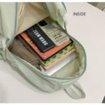 Women's Pastel Green School Backpack – Lightweight Large - Image 4