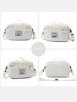 Women's Polyester Quilted Duffel Bag Set, Multiple Colors, - Image 13
