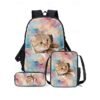 Galaxy Cat Print Backpack with Large Capacity – Cute Animal