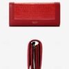 Women's Crocodile Pattern Faux Leather Long Wallet with