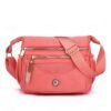 Women's Nylon Crossbody Bag with Multiple Pockets,