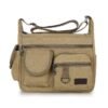 Men's Multi-Pocket Canvas Crossbody Messenger Bag –