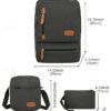 Men's Large Capacity Multi-Pocket Backpack Set, Including